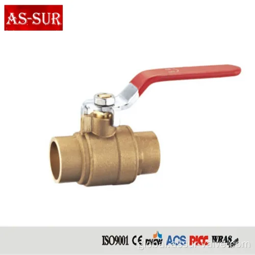 Welding Ball Valve Wog600 Lead Free Copper Welding/Welded Ball Valve Factory